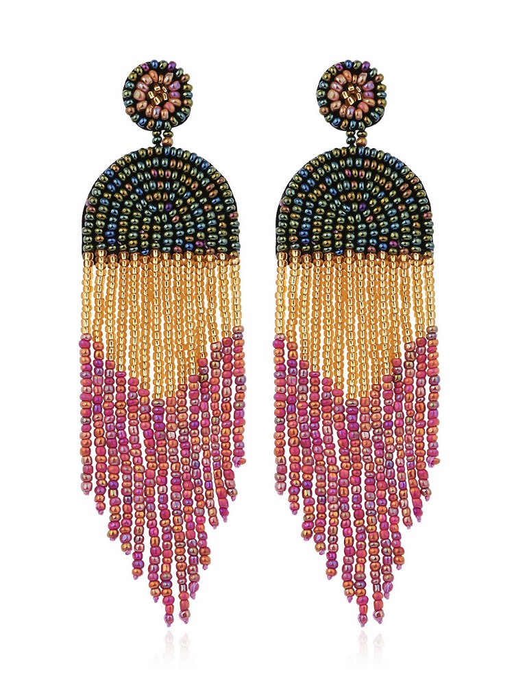 Boho Retro Ethnic Tassel Earrings wearshes