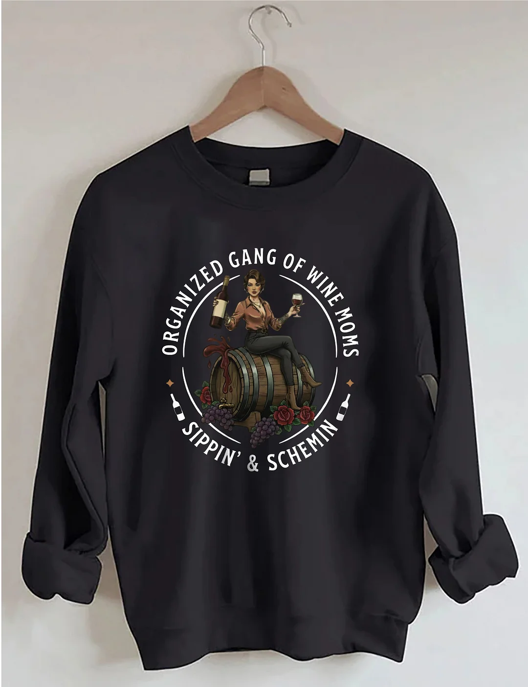 Organized Gang Of Wine Moms Sweatshirt