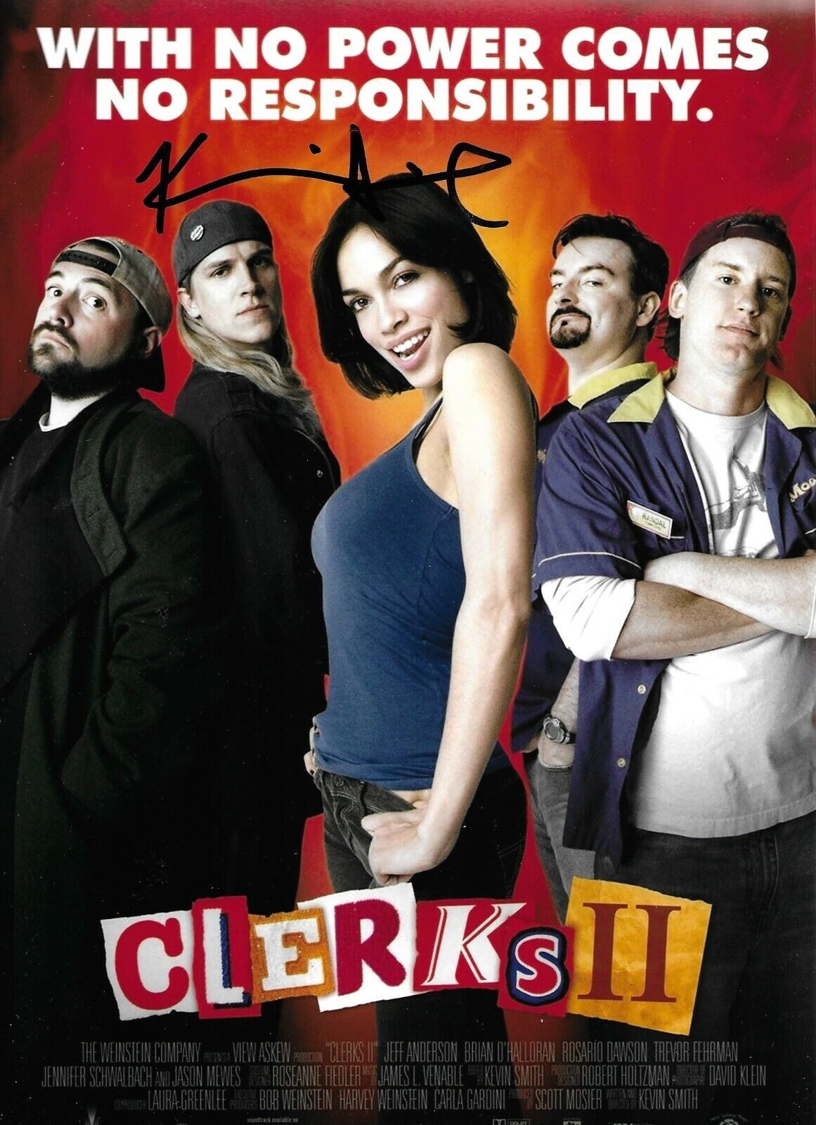 Kevin Smith Signed Clerks 2 12x8 Photo Poster painting AFTAL