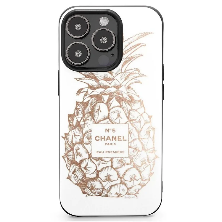 Fashion Pineapple Champ Gold Mobile Phone Case Shell For IPhone 13 and iPhone14 Pro Max and IPhone 15 Plus Case - Heather Prints Shirts