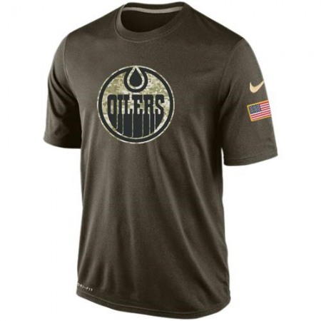 Men's Edmonton Oilers Salute To Service  Dri-FIT T-Shirt