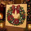 (20x20cm)Xmas Penguin Pearl Painting Art Kits With Inner Frame Pearl Gem Paintings Picture Arts Craft for Adults Beginners Home Wall Decor