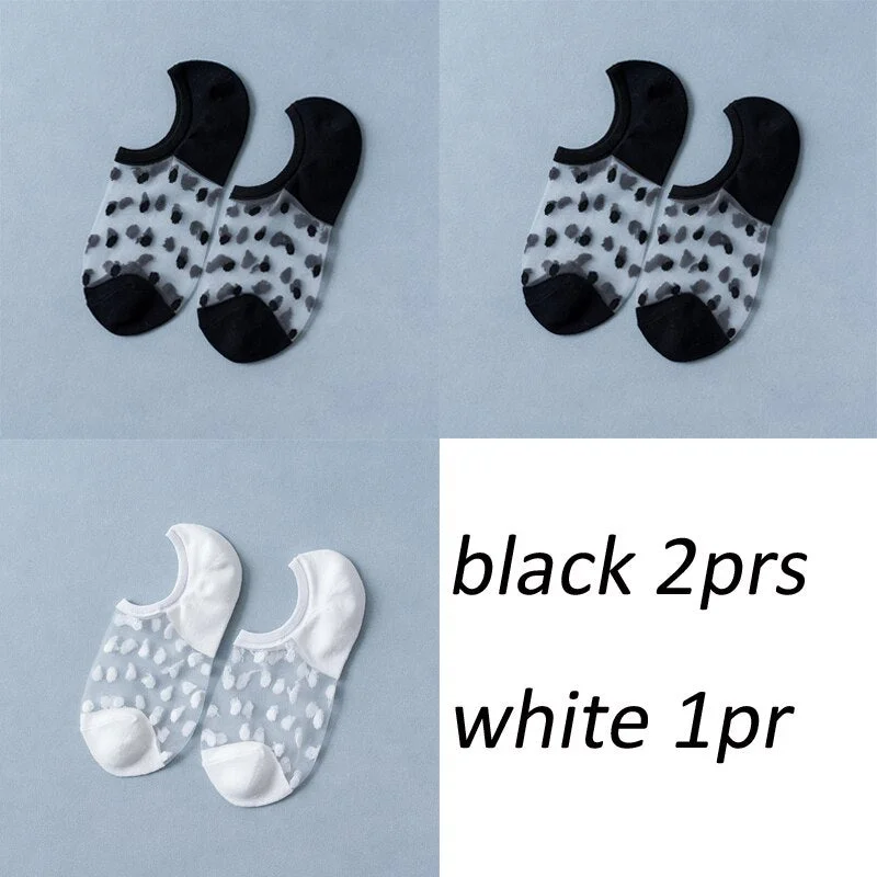 3 Pair/set Lot Fashion Dot socks for Girls Women Indoor Socks Mix Summer Colors Smooth Feeling Floor Socks Color Breathable Sox