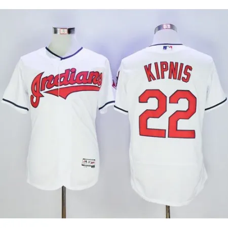 indians #22 Jason Kipnis White Flexbase Authentic Collection Stitched MLB Jersey