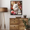 Chat Noble-Complète Rond Diamant Peinture-40X50CM