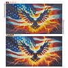(US Only)5D DIY Full Round Drill Diamond Painting Independence Day Eagle Kit 70x40cm