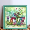 Lovedog-11CT Stamped Cross Stitch 45*45cm/17.72*17.72in tapestrymarket