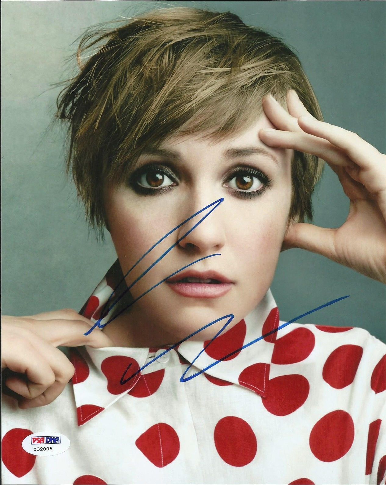 Lena Dunham hand SIGNED 8x10 Photo Poster painting HBO Girls #2 PSA/DNA COA