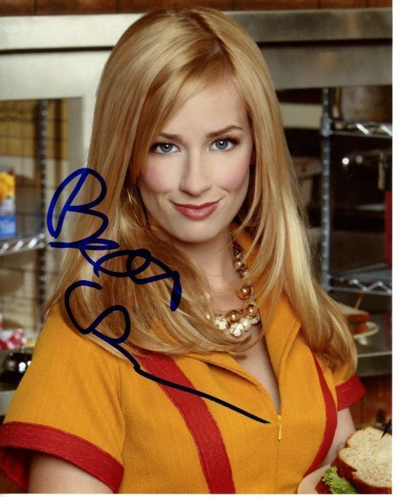 BETH BEHRS signed autographed 2 BROKE GIRLS CAROLINE CHANNING 8x10 Photo Poster painting