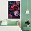 (Grande Taille) Loup aux yeux bleus-peinture diamant rond-40*60cm