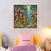 Mushroom House-16CT Stamped Cross Stitch 40*40cm/15.75*15.75in