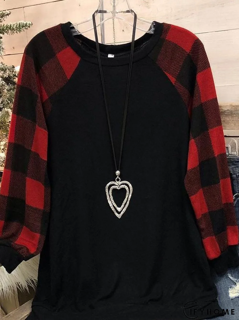 Crew Neck Cotton-Blend Casual Fit Sweatshirt | IFYHOME