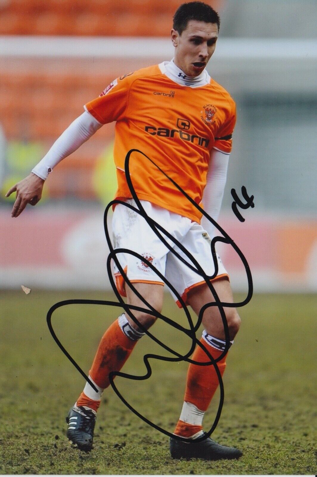 JOE MARTIN HAND SIGNED 6X4 Photo Poster painting - FOOTBALL AUTOGRAPH - BLACKPOOL.