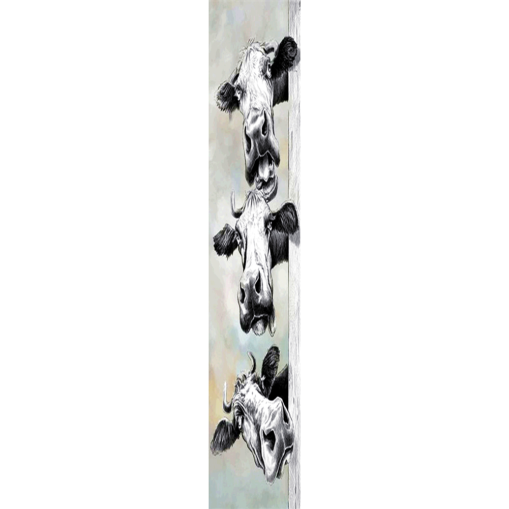 

25*115CM - Round Drill Diamond Painting - Cattle, 501 Original