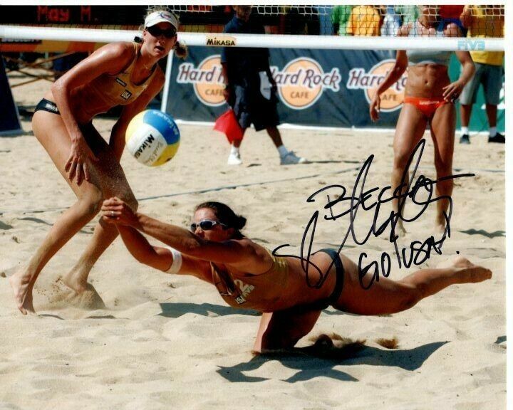 MISTY MAY TREANOR Autographed Signed OLYMPIC VOLLEYBALL Photo Poster paintinggraph - To Becca