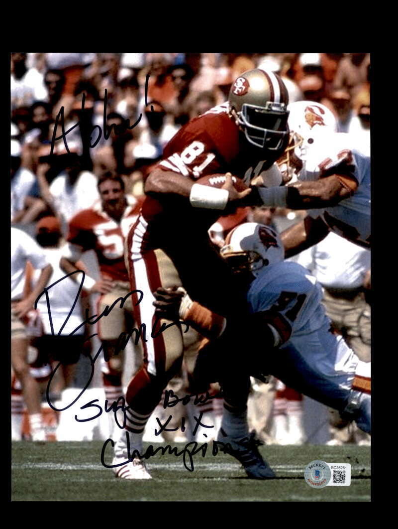 Russ Francis BAS Beckett Signed Coa 8x10 Autograph Photo Poster painting 49`ers