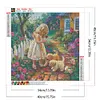 Garden Girl-Full Round Diamond Painting 40*40cm