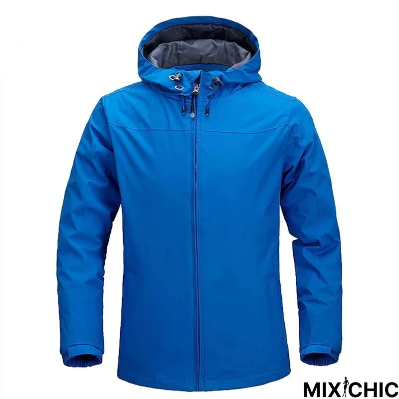 Men Windproof Waterproof Outwear Windbreaker Coat Casual Hoodies Jacket