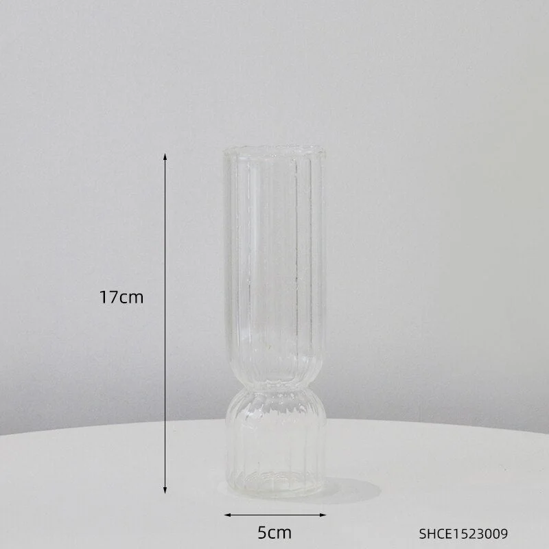 INS Creative Glass Vase Nordic Home Decorative Vase Hydroponic Terrarium Arrangement Container Table Mini Flower Vases Gifts
