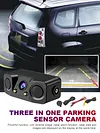3 In 1 Electronic LED Display System 170 Degree Angle Reversing Radar Ultrasonic
