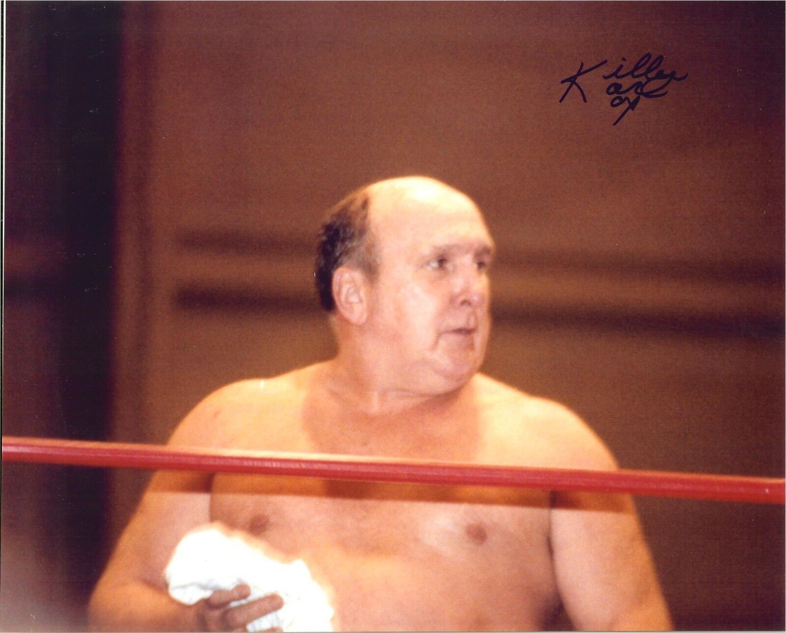 Killer Karl Kox autographed 8x10 #1 Deceased AWA NWA  Shipping