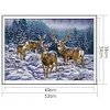 Elk-14CT Stamped Cross Stitch Kit(53*38cm)