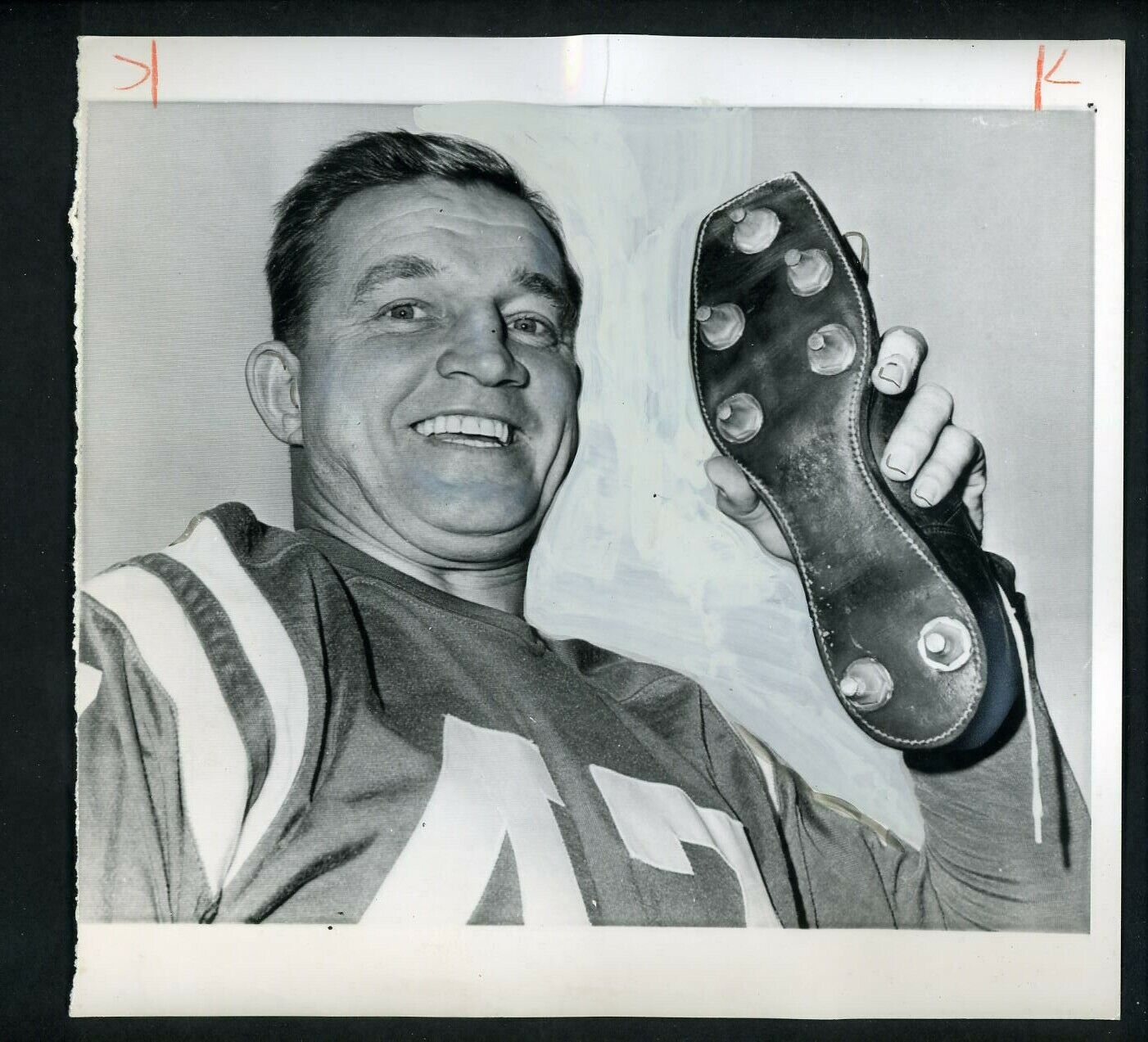 Jim Martin voted Comeback of the Year award 1963 Press Photo Poster painting Baltimore Colts