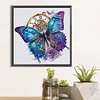 5D DIY Full Round Drill Diamond Painting Mechanical Butterfly Kit Decor 40x40cm