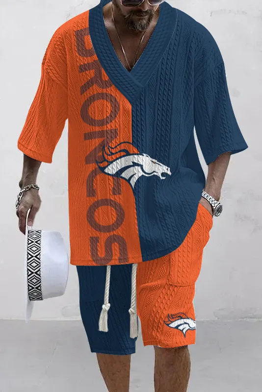 Denver Broncos  Limited Edition Top And Shorts Two-Piece Suits