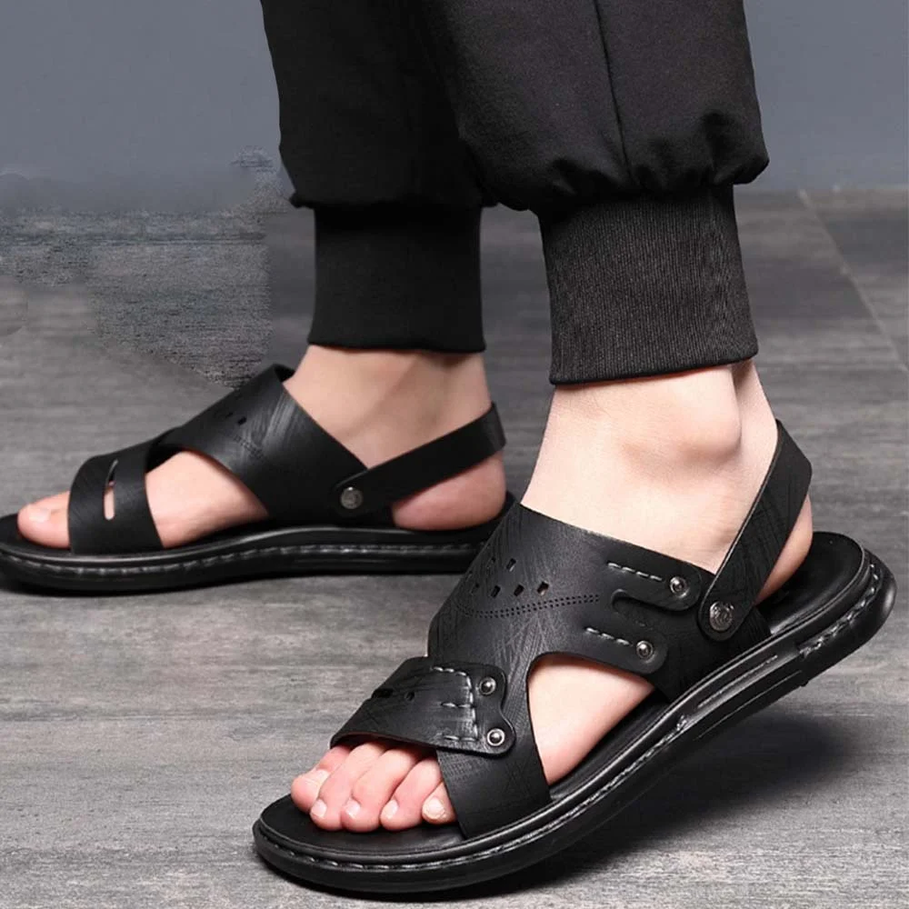 Smiledeer Summer new sandals and slippers dual-purpose casual men's shoes