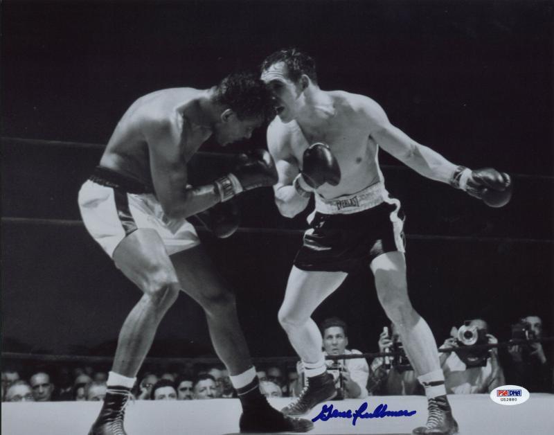 Gene Fullmer Boxing Signed Authentic 11X14 Photo Poster painting Autographed PSA/DNA #U52880