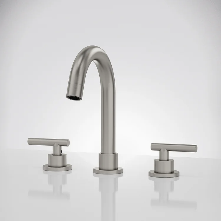 EVERSTEIN Two Handles Widespread Bathroom Faucet 8" Spout Height in Brushed Nickel