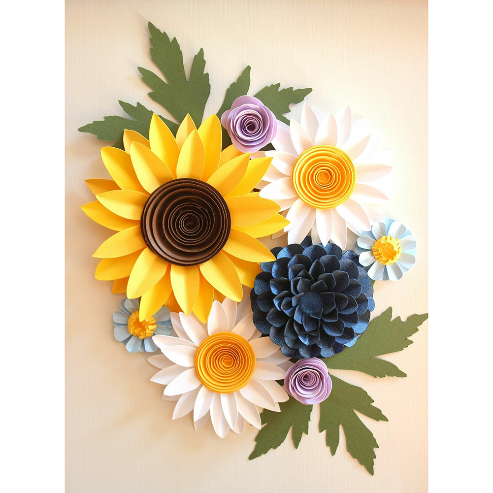 

Flower Quilling Paper - Round Drill Diamond Painting - 30*40CM, 501 Original