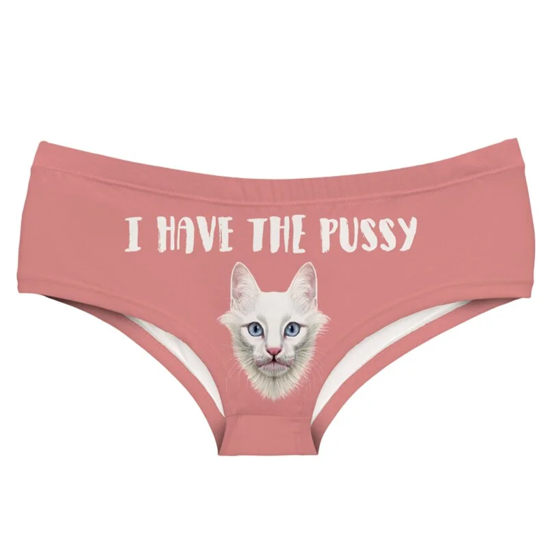 Milk Silk Panties Girls Creative Print Lingerie Women Elastic Breathable Brief Underpant трусы Cozy Underwear трусы женские