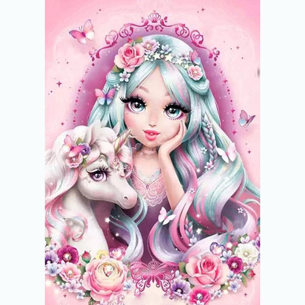 

(Multi-Size) Unicorn - Round/Square Drill Diamond Painting - 30*40CM, Round diamond 40*50cm, 501 Original