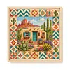 Stamped Cross Cross cross stitch kit for Adults Southwestern Scene 11CT tapestrymarket