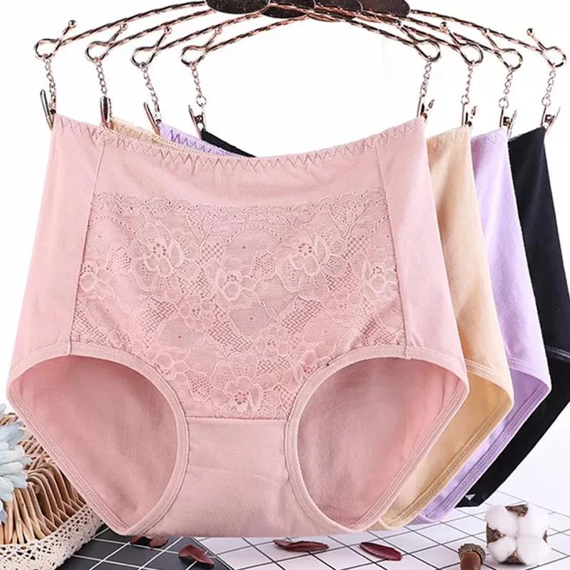 [6 PCS] Plus Size Cotton Panties