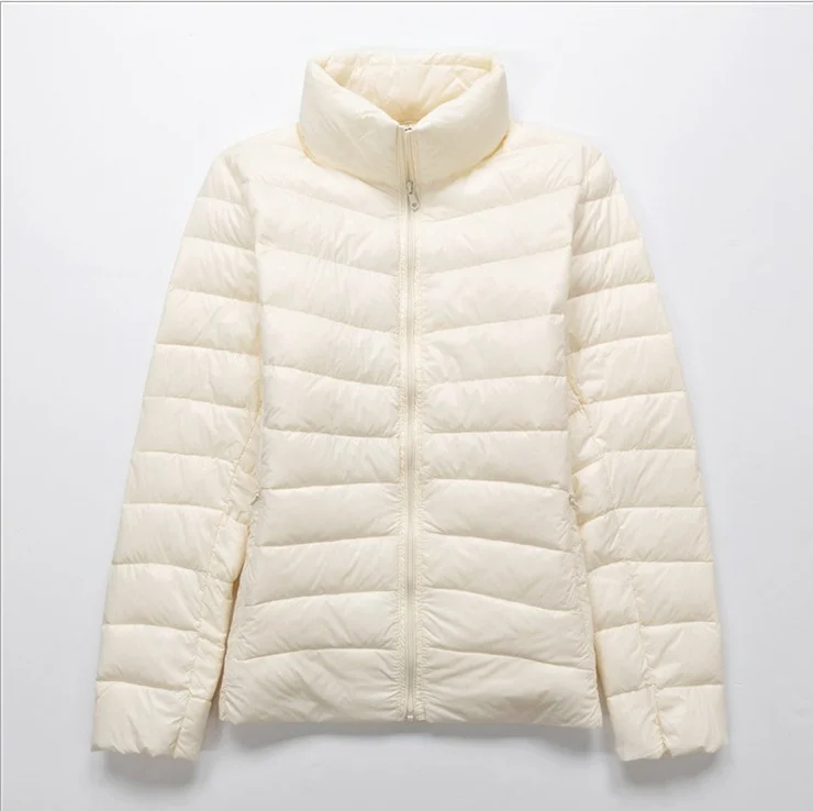 Woherb Autumn And Winter New Korean Version Portable Lightweight Slim Women's Wear Light Short Standing Collar Down Jacket Large Size Tide-Outfit Ideas