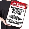 Warning - Vintage Metal Signs(12*16Inch) - Warning
