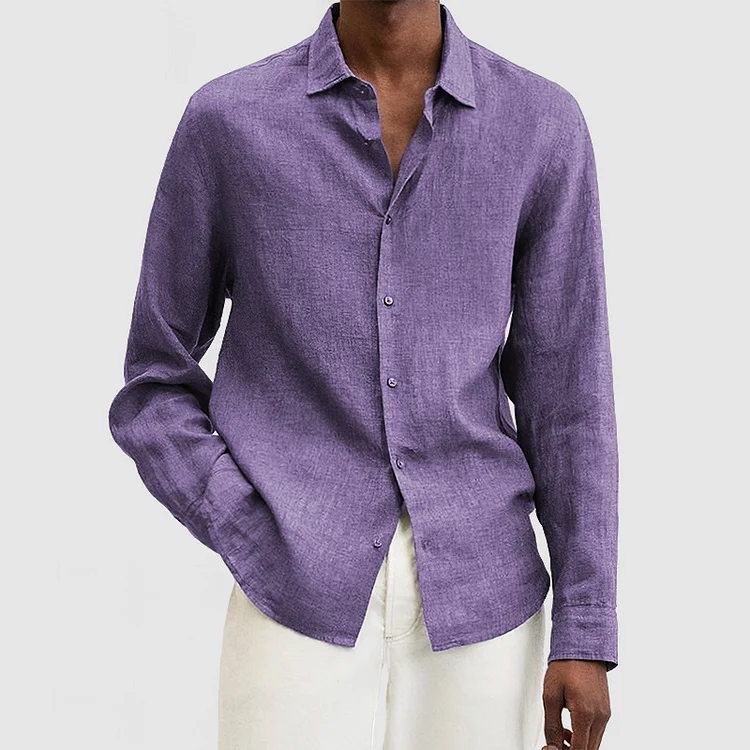 Men's Casual Premium Cotton Linen Shirt