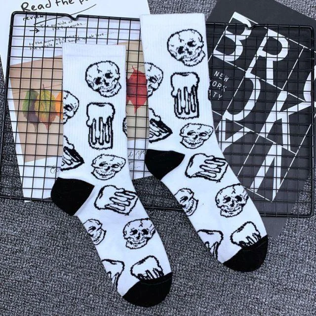 Christmas Big Sale 50% OFF🔥 Skull & Goblet Socks-BUY 3 GET 1 FREE