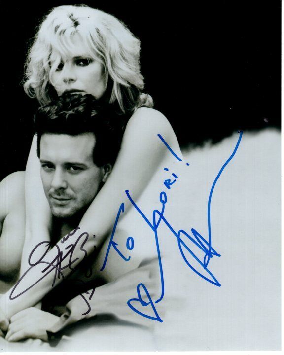 MICKEY ROURKE and KIM BASINGER Autograph Signed 9 1/2 WEEKS Photo Poster paintinggraph - To Lori