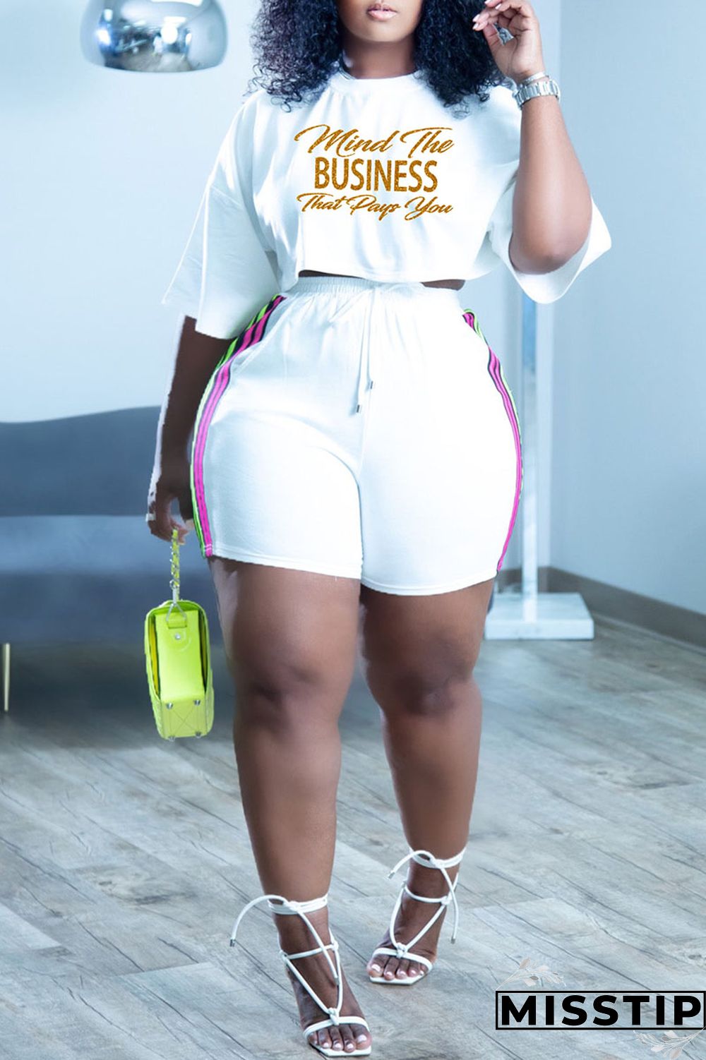 Burgundy Casual Letter Print Patchwork O Neck Short Sleeve Two Pieces