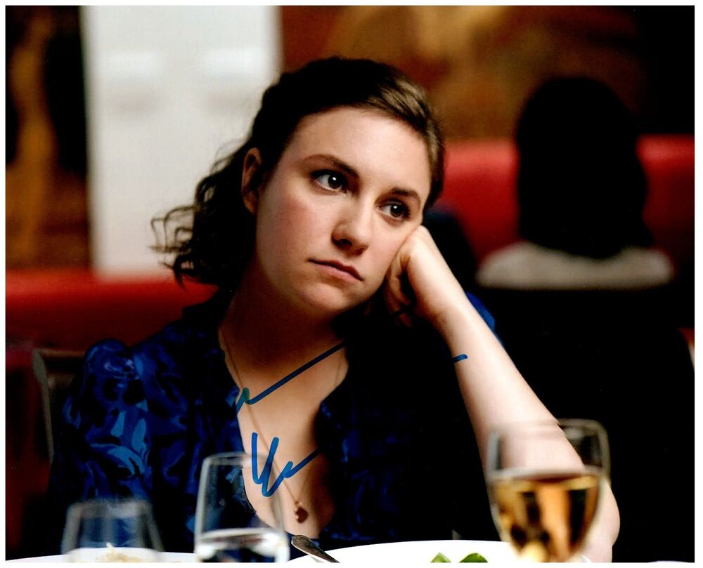 LENA DUNHAM Signed Autographed 'GIRLS' 8x10 Photo Poster painting B