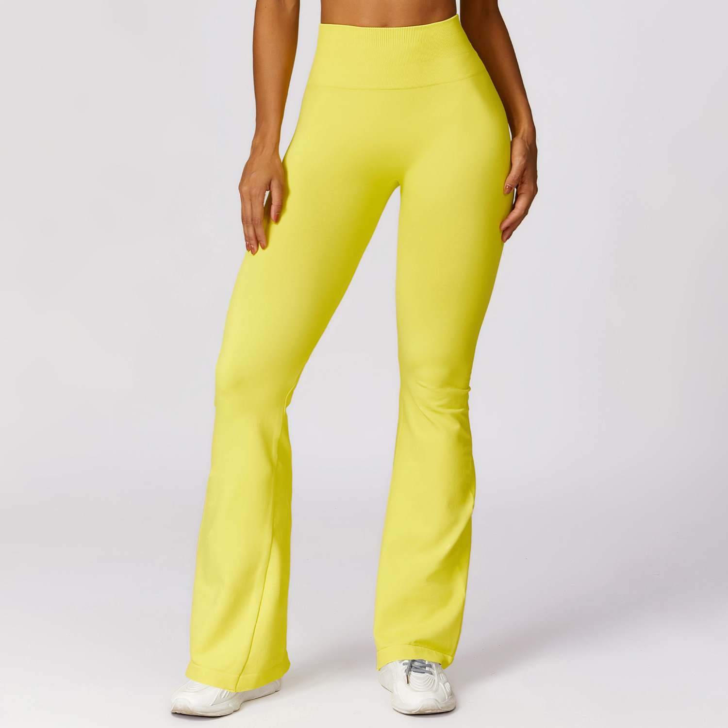 Tomroads Women Flare Pants Sport Thread Leggings High Waist Yoga Leggings Gym Workout Fitness Quick Dry Push Up Yoga Pants Female Tight