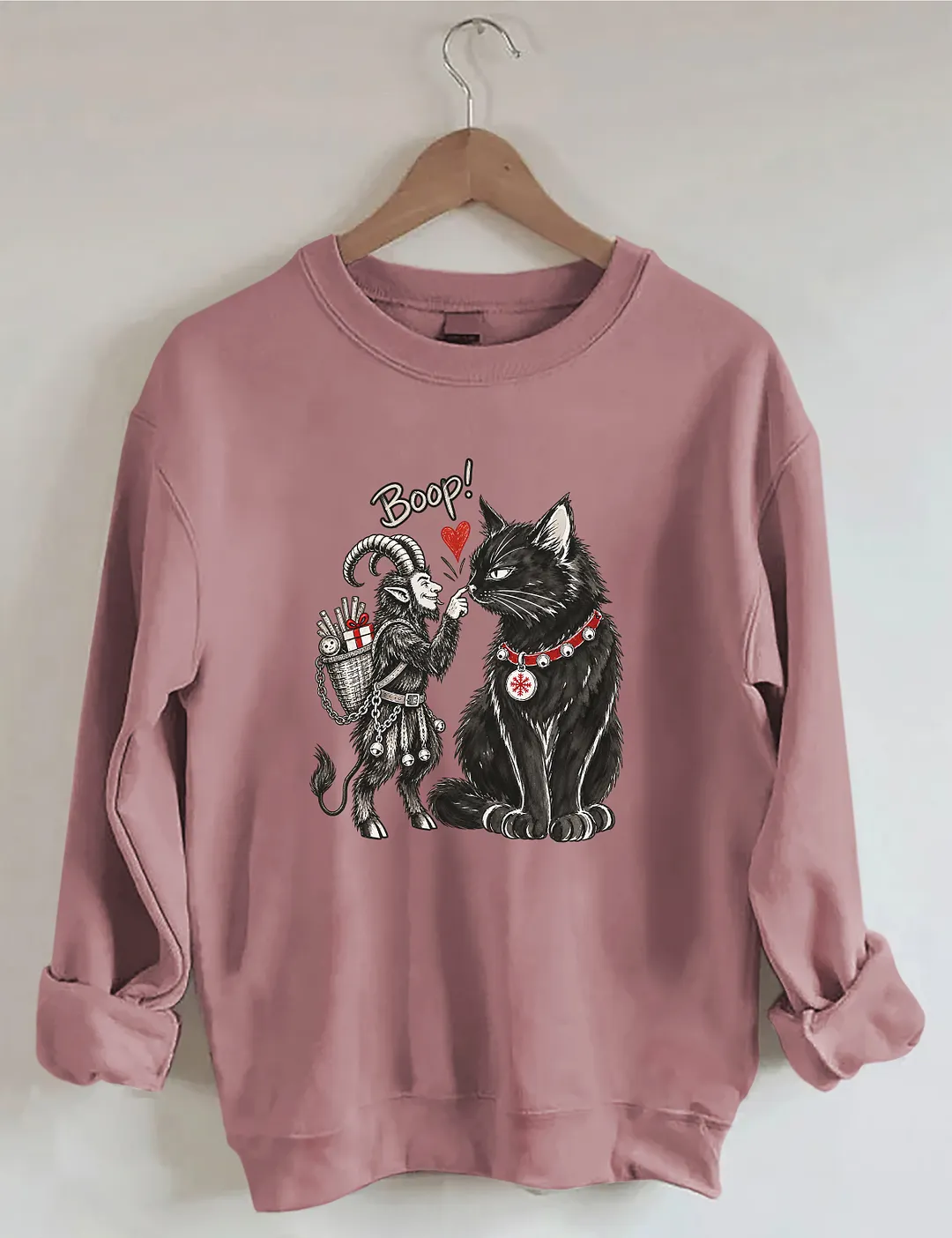 Krampus & Yule Cat Boop Sweatshirt