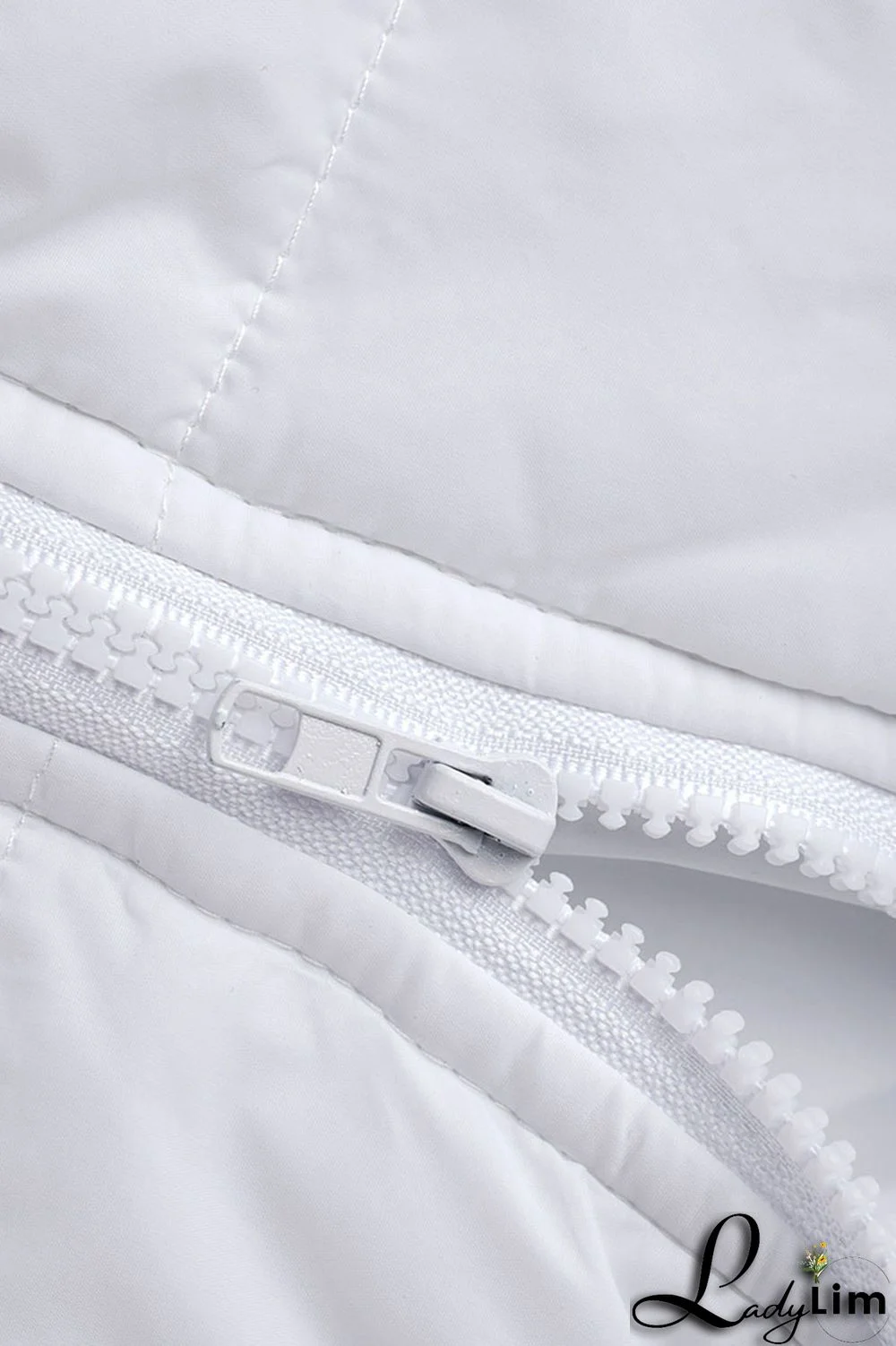 Tangerine Red Casual Street Solid Patchwork Draw String Buttons Zipper Outerwear