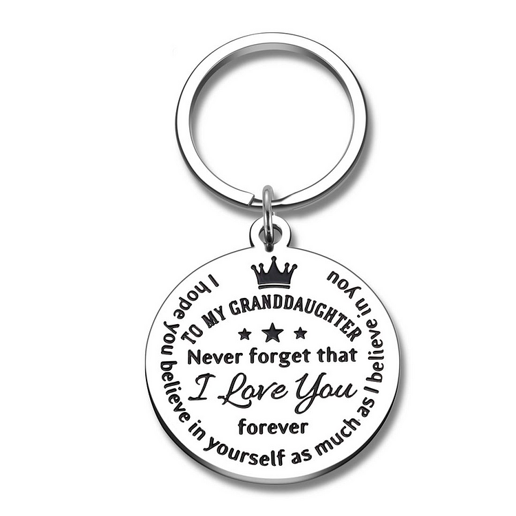 For Granddaughter/Grandson - Never Forget That I Love You Forever Kaychain