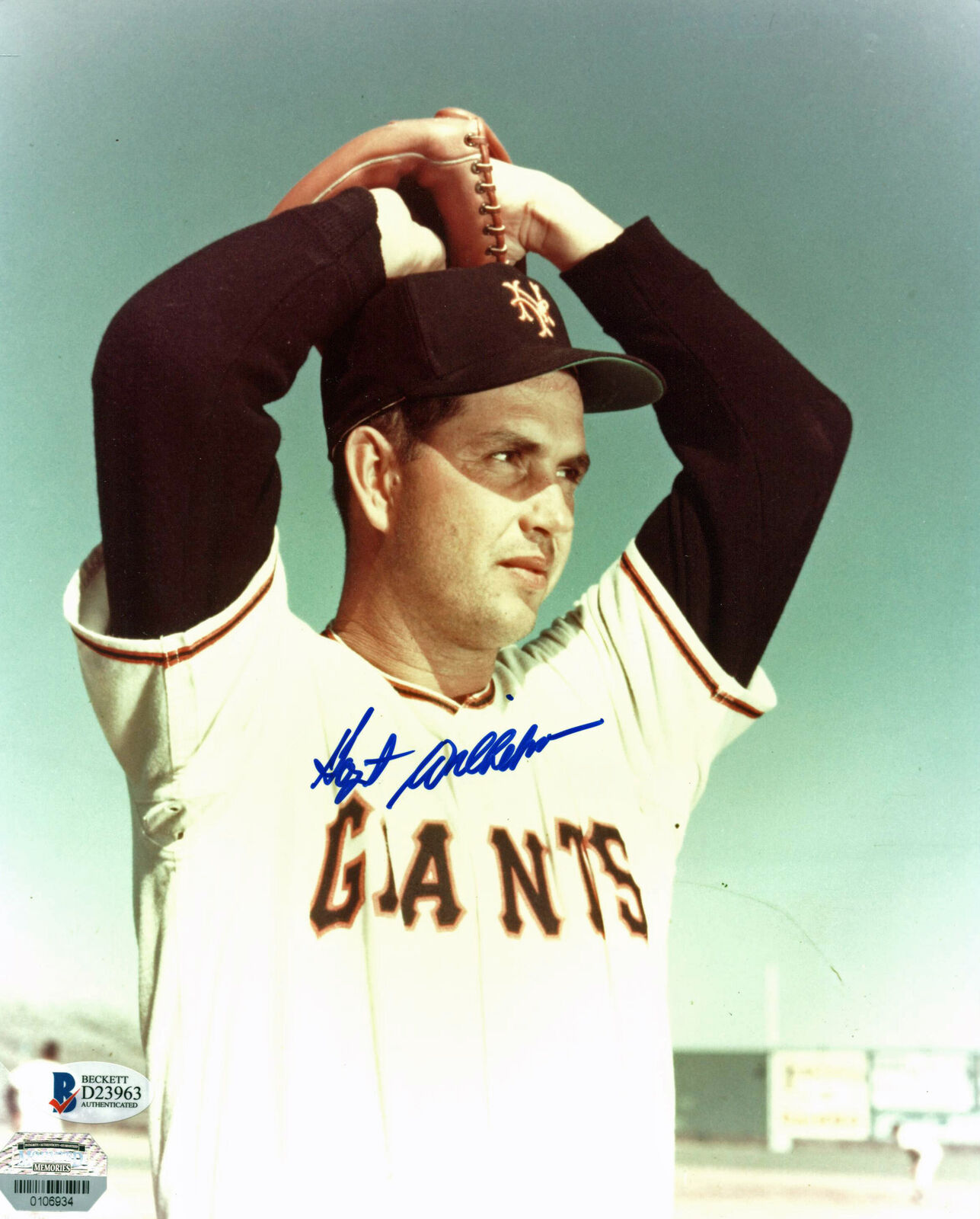 Giants Hoyt Wilhelm Authentic Signed 8x10 Photo Poster painting Autographed BAS #D23963