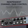 MD22 Audio Sound Card 48V Phantom Power USB Audio Interface for Guitar Recording